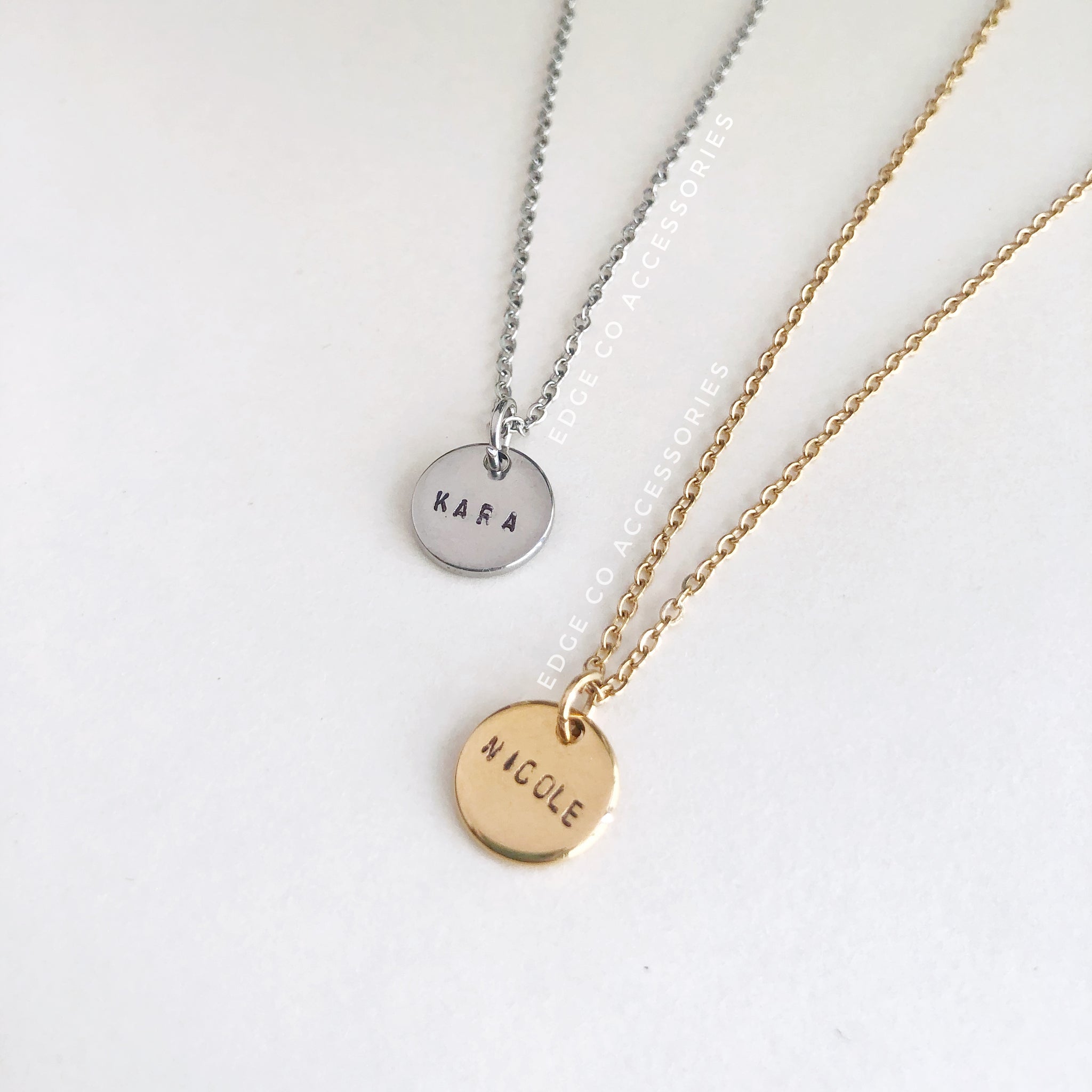 Name Disc Necklace – Alma Libre Jewelry