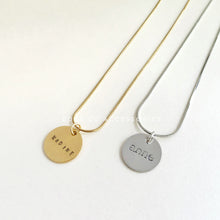 Load image into Gallery viewer, ROME Personalized Medium Disc Necklace
