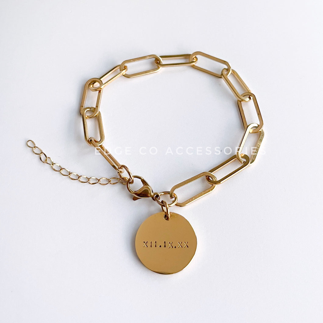 Personalized Rome Large Nami Chain Bracelet